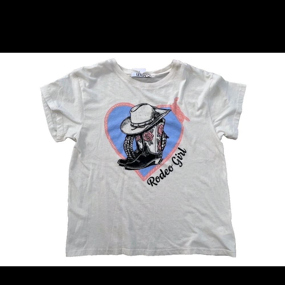 NWOT LETLUV For Anthropologie RODEO GIRL T-Shirt